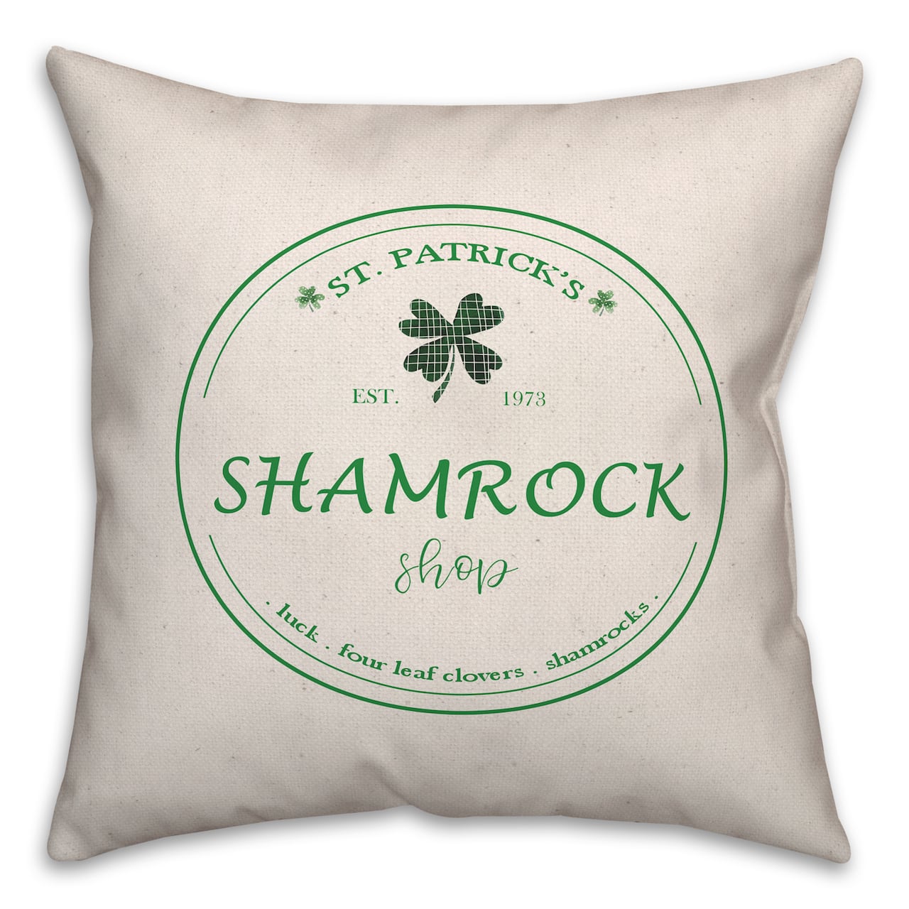 Shamrock Shop 18" x 18" Indoor / Outdoor Pillow